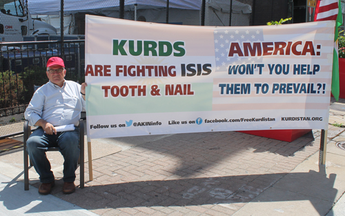 Kurds are fighting Isis sign