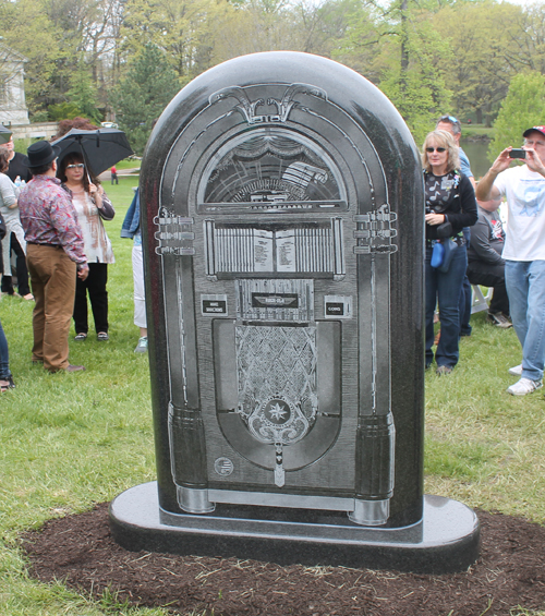 Back of the Alan Freed monument