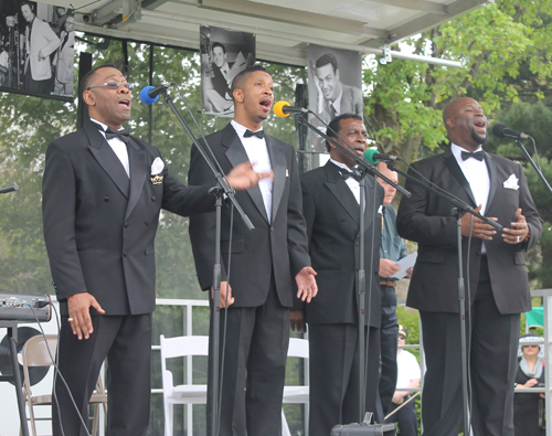 The Drifters at Alan Freed memorial