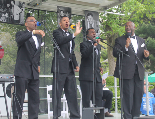 The Drifters at Alan Freed memorial