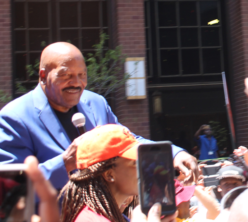 Jim Brown at Cavs Championship Parade