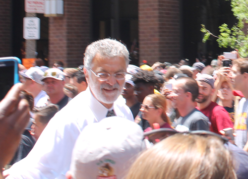 Mayor Frank Jackson at Cleveland Cavaliers Championship Parade