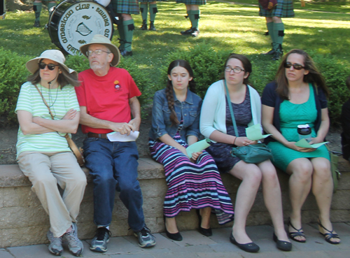 Cultural Gardens flagpole dedication attendees