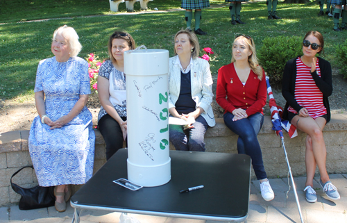 Cultural Gardens flagpole dedication attendees