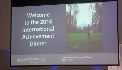 CWRU 2016 International Achievemnt event sign