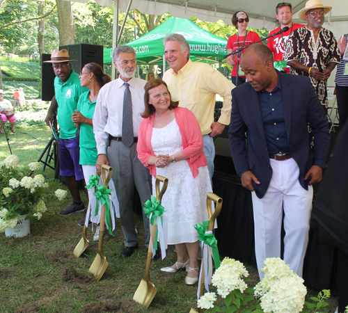 Centennial Plaza groundbreaking in Cleveland Cultural Gardens