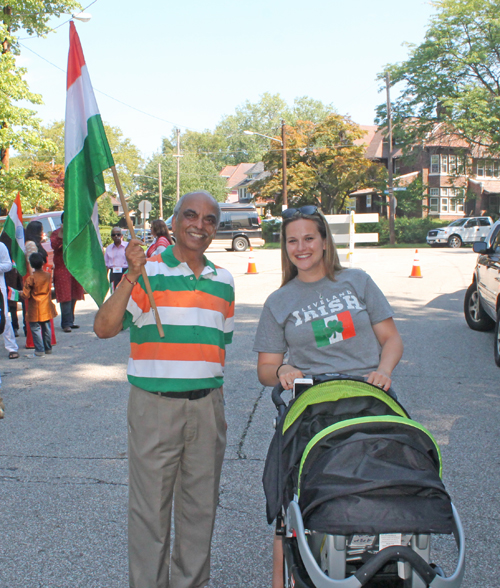 India meets Ireland - Green, white and Orange