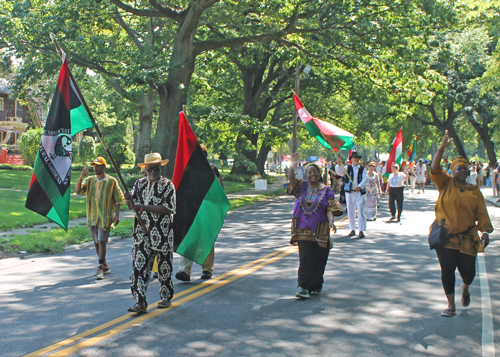 African-Americans  in Parade of Flags