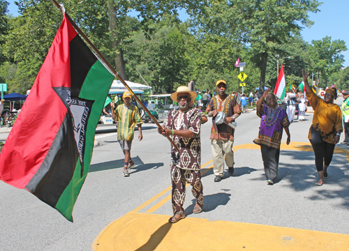 African-Americans  in Parade of Flags