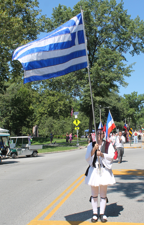 Greece in Parade of Flags