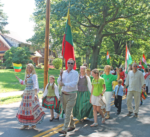 Lithuania in Parade of Flags