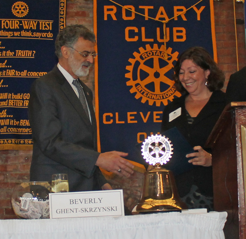 Mayor Jackson and Caryn Candisky from Senator Rob Portman's office