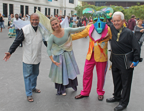 Asim Datta and Ken Kovach with CMA creatures