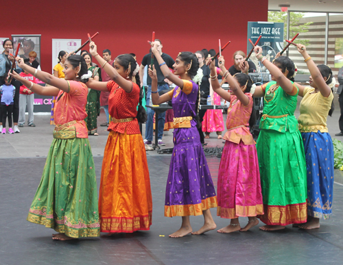 Indian stcik dancers