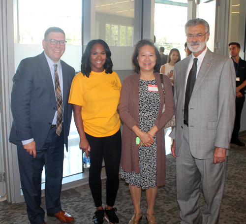 Joe Cimperman, Courtney Ottrix, Judy Wong and Mayor Frank Jackson