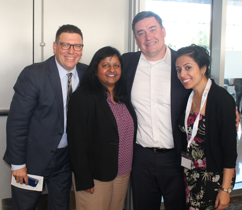 Joe Cimperman, Radhika Reddy, Aram Nerpouni and Rania Abbadi 