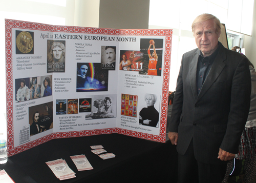 Dr. Vik Stankus at Eastern European table