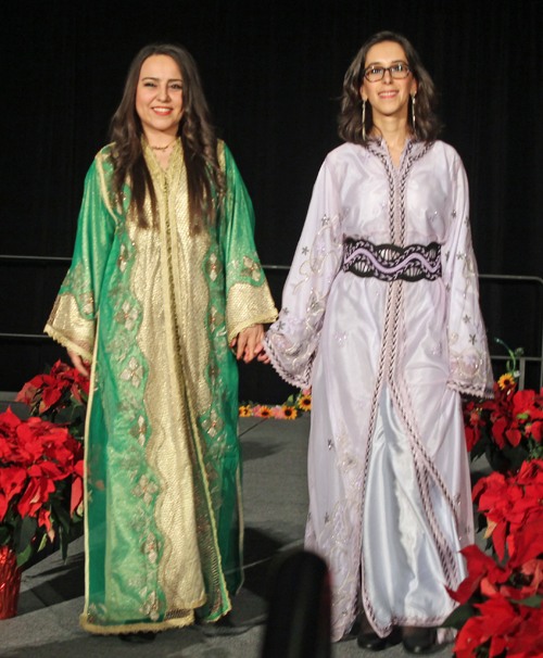 Loubna Blail and Bahareh Gharehgozlou representing Morocco