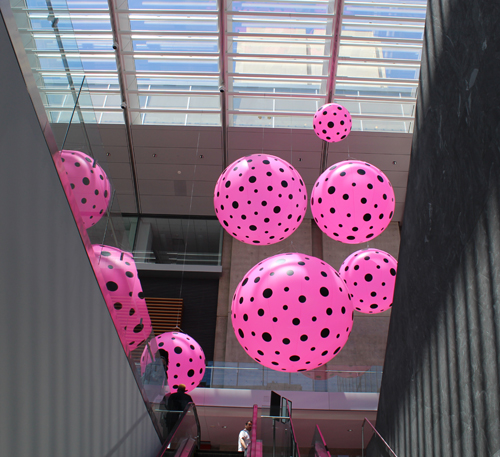 Yayoi Kusama: Infinity Mirrors exhibit in the Atrium of the Cleveland Museum of Art