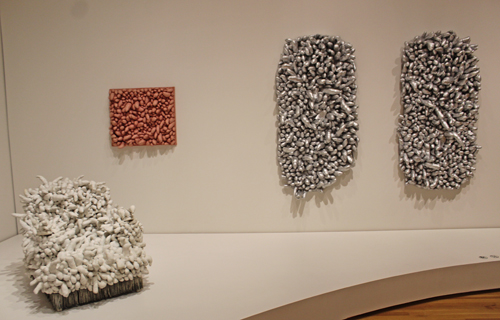 Kusama sculptures at Cleveland Museum of Art