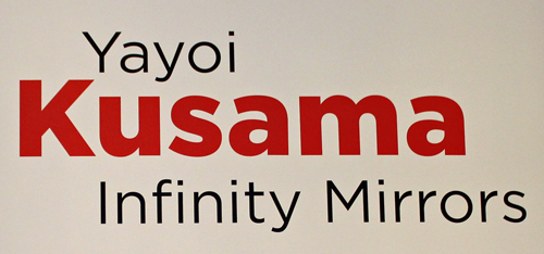 Yayoi Kusama Infinity Mirrors sign