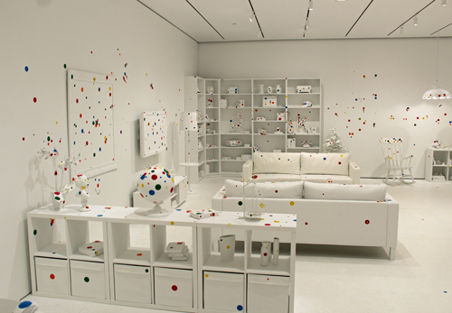 Kusama The Obliteration Room at Cleveland Museum of Art