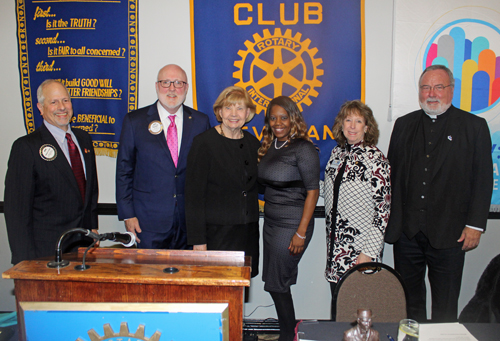 Richard Pollak, Jerry Smith, Ingrida Bublys, Valarie McCall, Beverly Ghent-Skrzynski and Father Ralph Watrowski