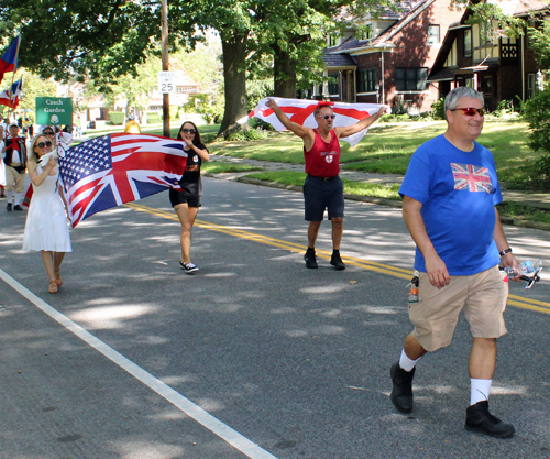 British Garden in Parade of Flags at 73rd annual One World Day in the Cleveland Cultural Gardens