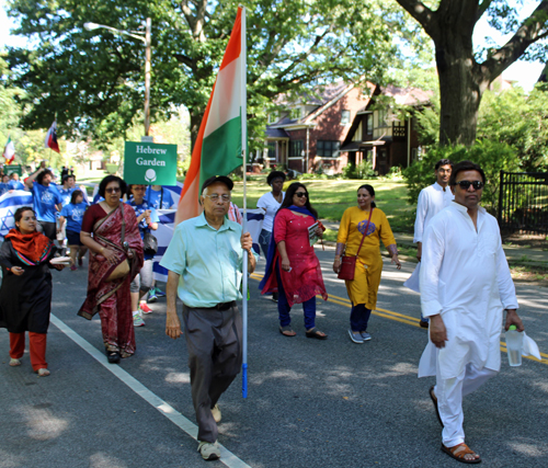 India  Garden in Parade of Flags at 73rd annual One World Day in the Cleveland Cultural Gardens