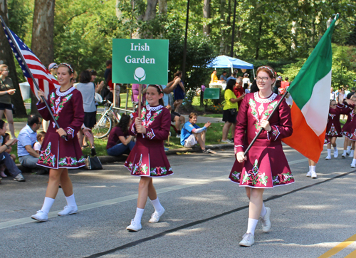 Irish Garden in Parade of Flags at 73rd annual One World Day in the Cleveland Cultural Gardens