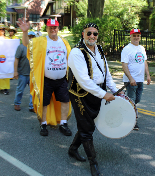 Lebanese Garden in Parade of Flags at 73rd annual One World Day in the Cleveland Cultural Gardens