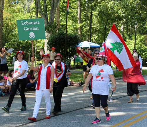 Lebanese Garden in Parade of Flags at 73rd annual One World Day in the Cleveland Cultural Gardens