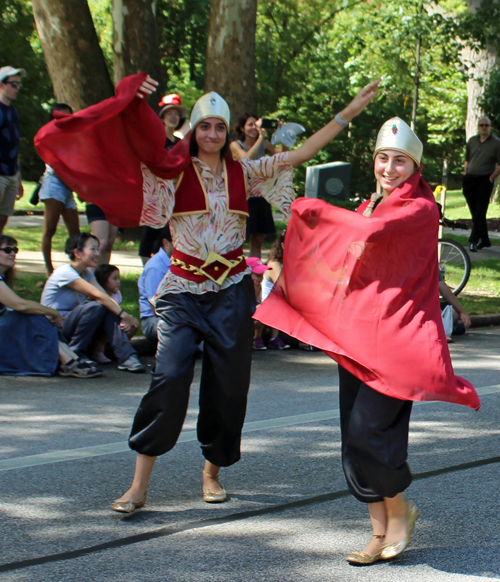 Lebanese Garden in Parade of Flags at 73rd annual One World Day in the Cleveland Cultural Gardens