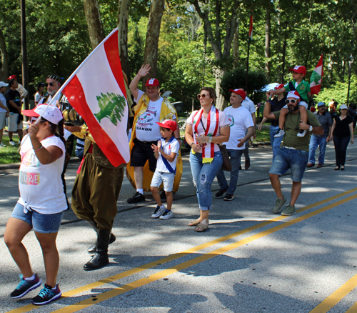 Lebanese Garden in Parade of Flags at 73rd annual One World Day in the Cleveland Cultural Gardens