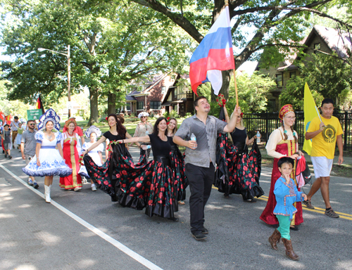 Russian Garden in the Parade of Flags at 2018 One World Day