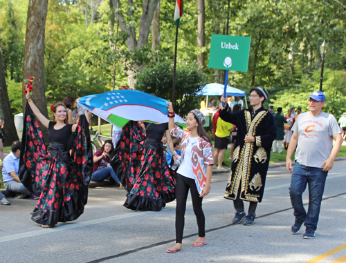 Uzbekistan in the Parade of Flags at 2018 One World Day