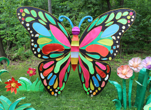 Butterfly Asian Lantern at Cleveland Metroparks Zoo