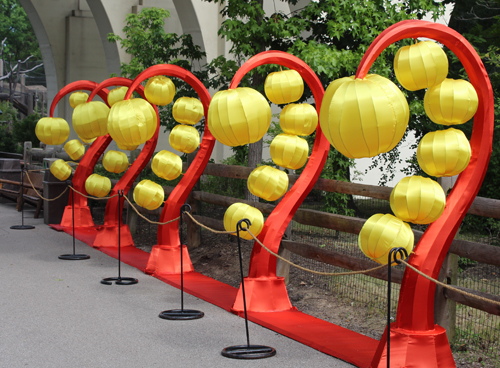 Asian Lantern scene at Cleveland Metroparks Zoo