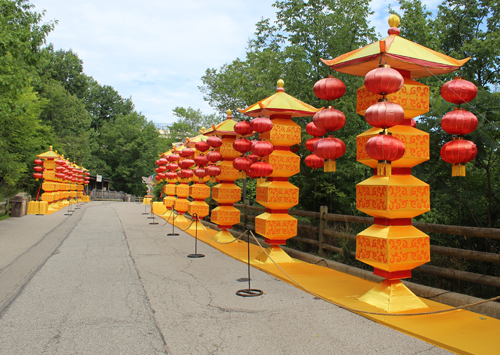 Asian Lantern scene at Cleveland Metroparks Zoo