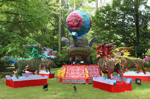 Asian Lantern scene at Cleveland Metroparks Zoo