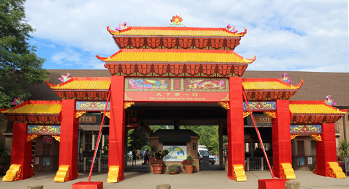 Entrance to Asian Lantern Festival at Cleveland Metroparks Zoo
