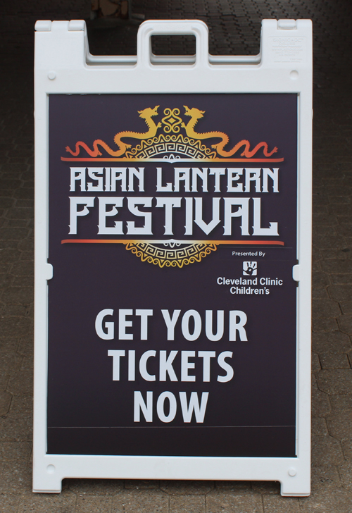 Asian Lantern Festival sign