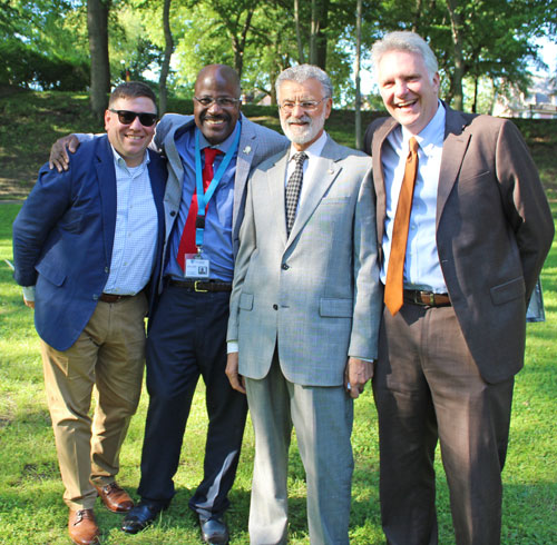 Joe Cimperman, Kevin Conwell, Mayor Frank Jackson and Chris Ronayne