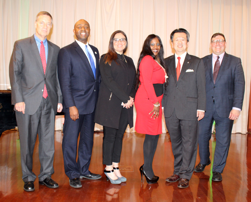 David Fleshler, Felton Thomas, Sherrie Miday, Valarie McCall, Hiro Fujita and Joe Cimperman