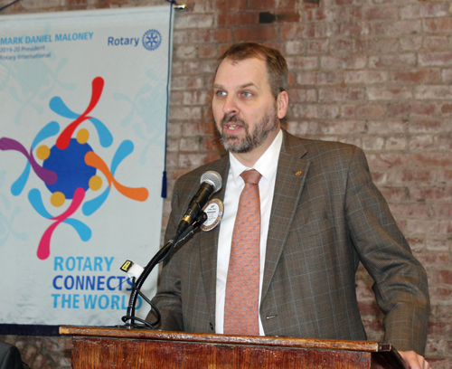 Art Ward, President of Cleveland Rotary Club