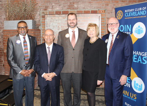 Cleveland Rotary leaaders with Dr. Wael Khoury
