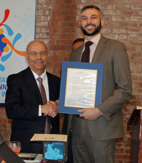 Dr. Wael Khoury and Alex Lackey from the City of Cleveland