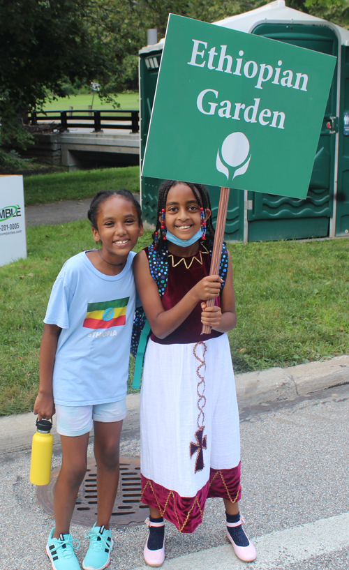 Girls Ethiopian Cultural Garden in Parade of Flags at One World Day