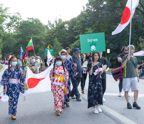 Japanese community in Parade of Flags at One World Day 2021