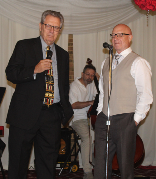 Ralph Perk Jr. singing with the band